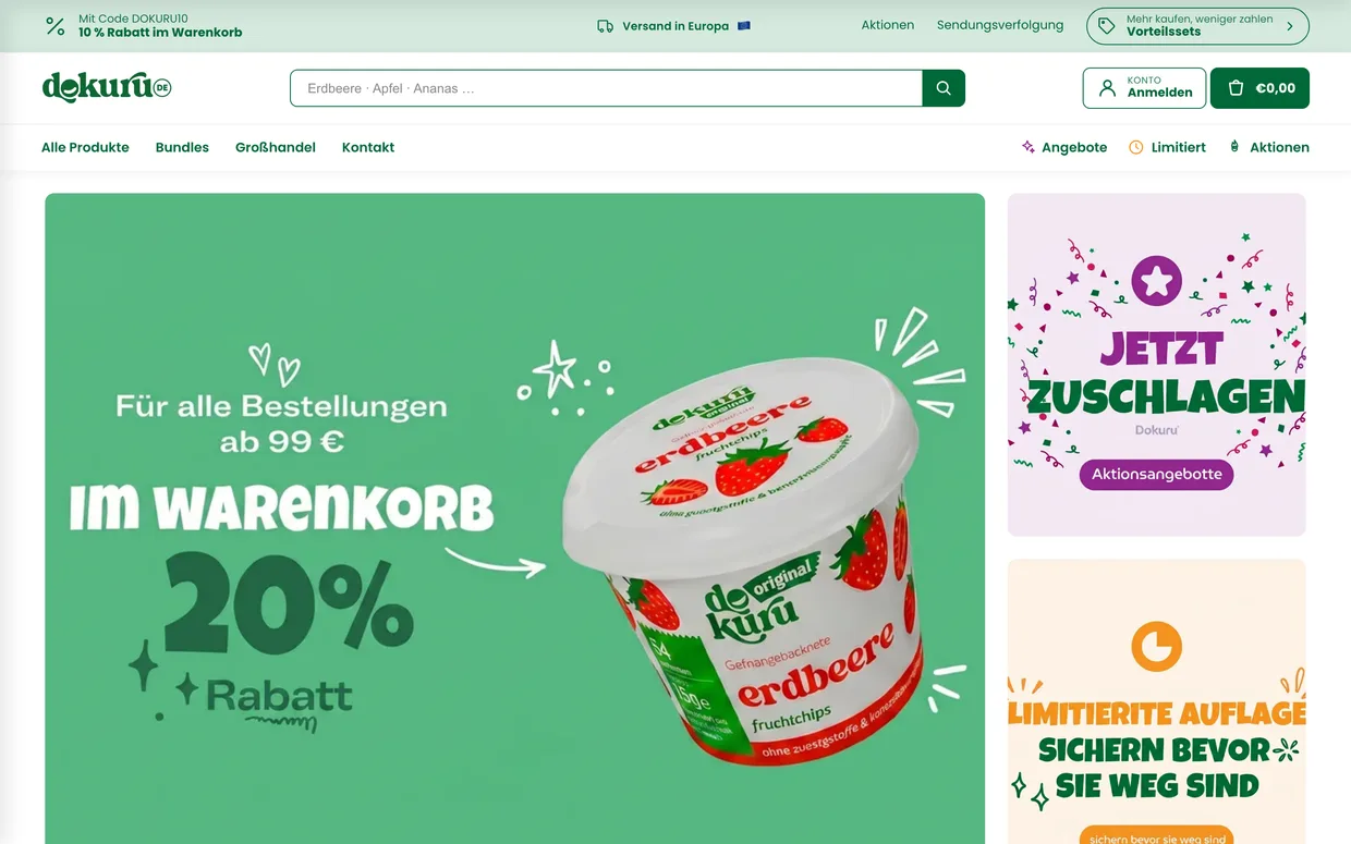dokuru.de, Ansicht am Rechner