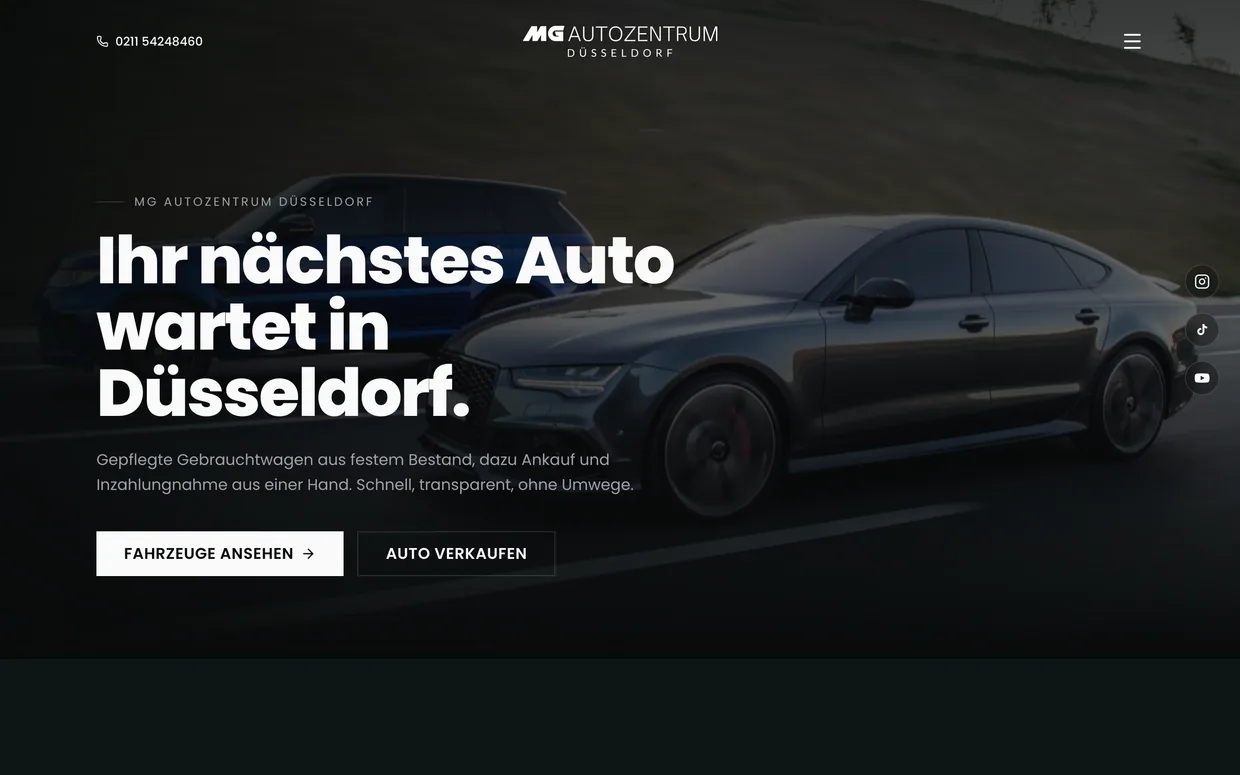 MG Autozentrum, Ansicht am Rechner