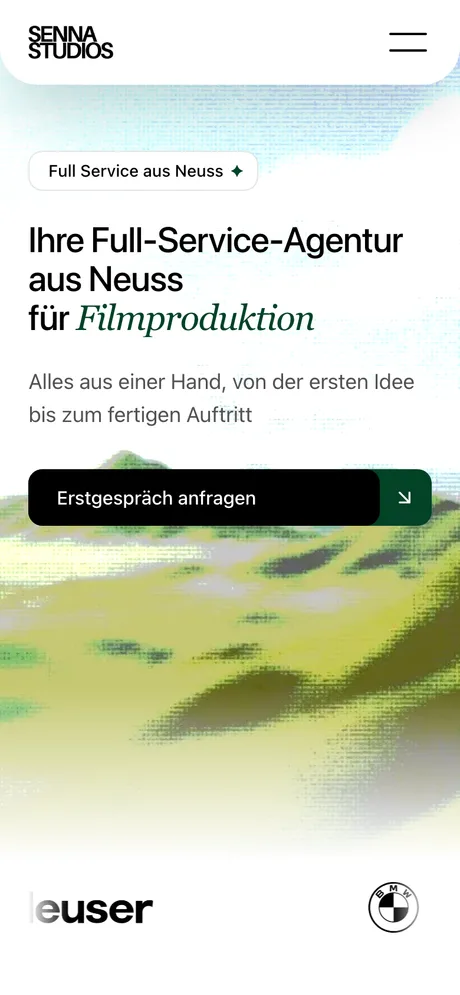 Senna Studios, Ansicht am Handy